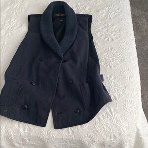 Massimo Dutti Men's Navy Vest